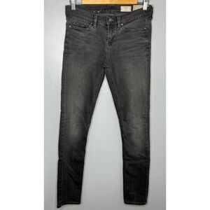 ALL SAINTS Gray Ember Ashby Low Rise Skinny Jeans